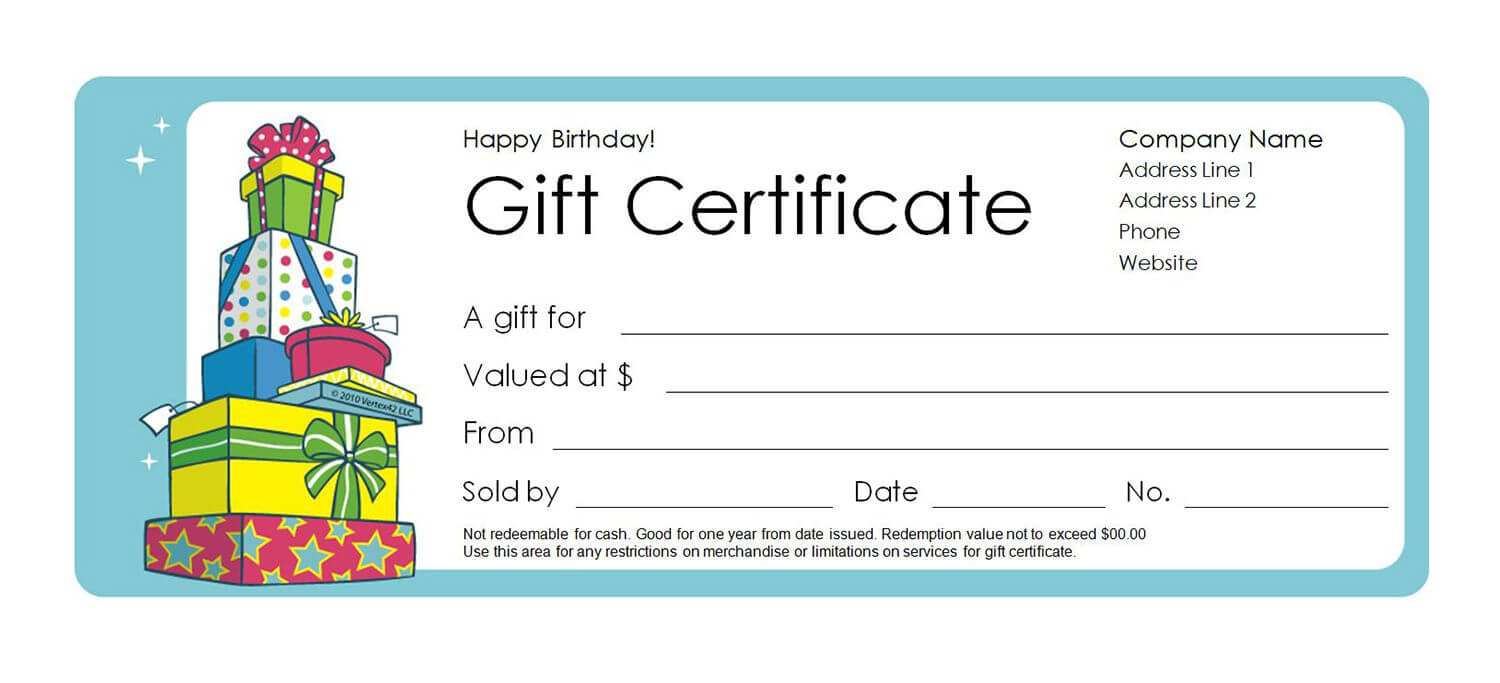 Free Gift Certificate Templates You Can Customize For Company Gift Certificate Template
