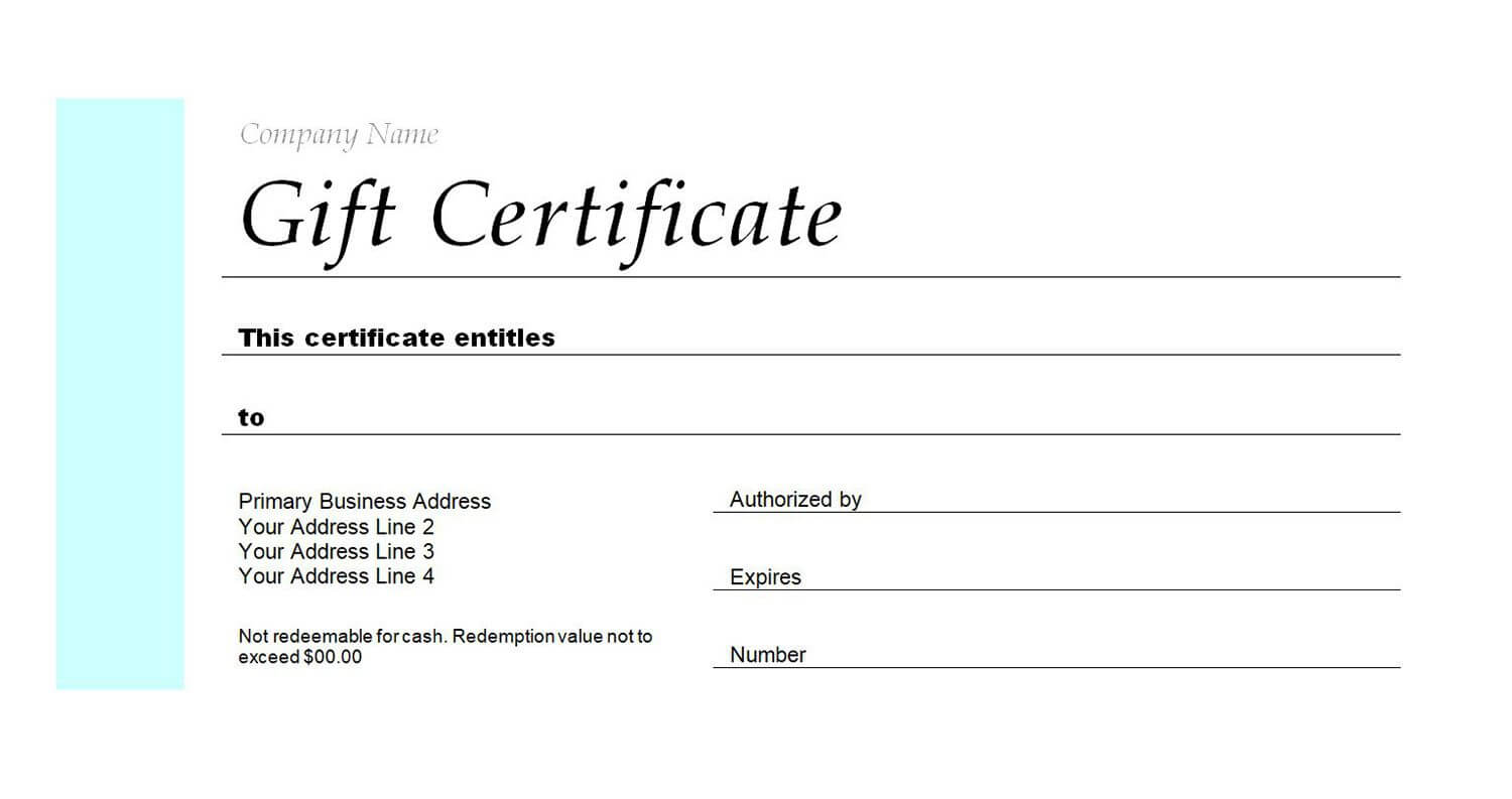 Free Gift Certificate Templates You Can Customize Pertaining To Homemade Gift Certificate Template
