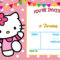Free Hello Kitty Invitation Templates | Hello Kitty Birthday for Hello Kitty Birthday Card Template Free