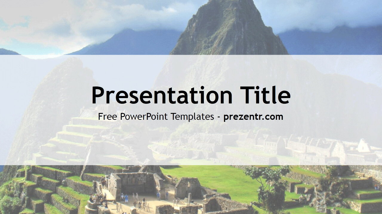Free Inca Empire Powerpoint Template – Prezentr Powerpoint For Tourism Powerpoint Template