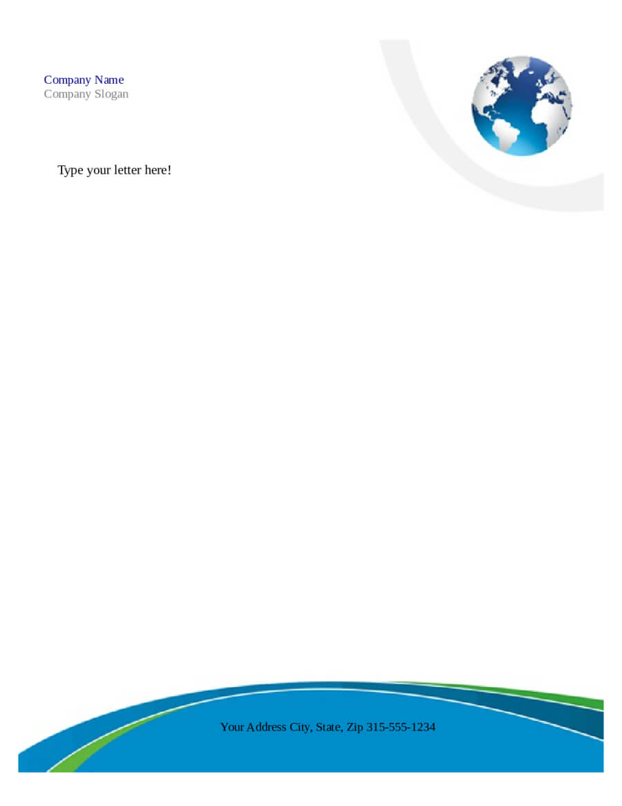 Free Letterhead Templates For Microsoft Word Intended For Free Letterhead Templates For Microsoft Word