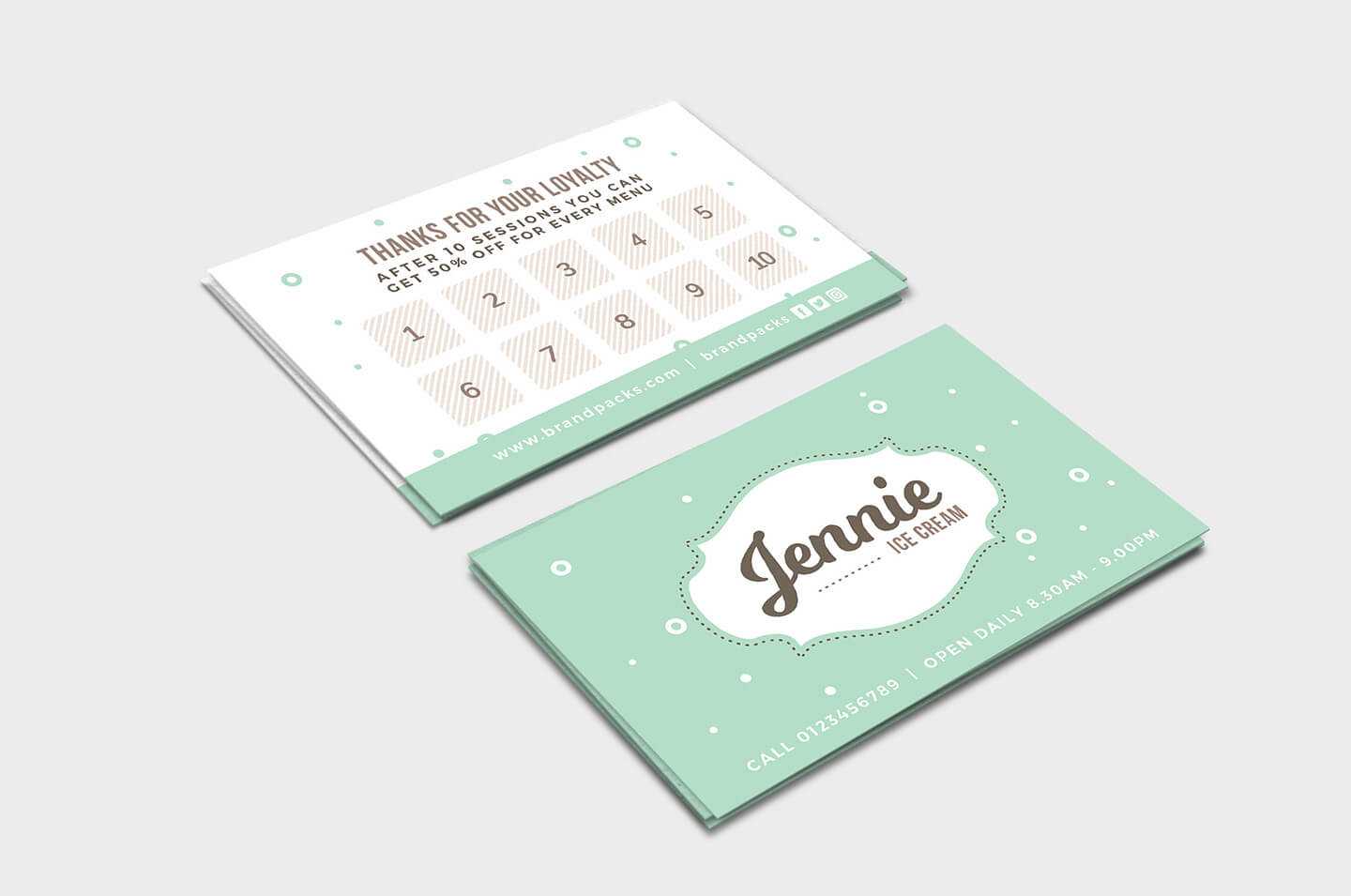 Free Loyalty Card Templates – Psd, Ai & Vector – Brandpacks In Customer Loyalty Card Template Free