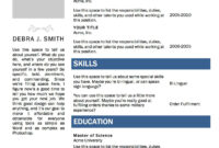 Free Microsoft Word Resume Template | Microsoft Resume with regard to Free Basic Resume Templates Microsoft Word