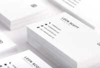 Free Minimal Elegant Business Card Template (Psd) in Name Card Template Photoshop
