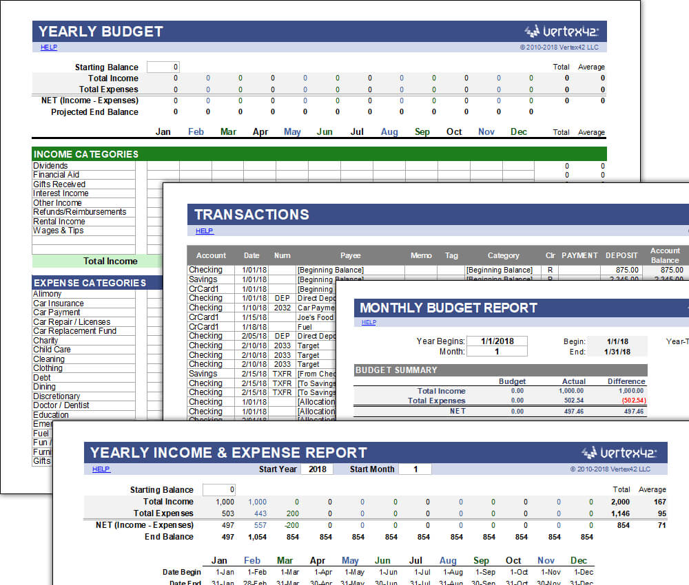 Free Money Management Template For Excel Inside Fleet Management Report Template