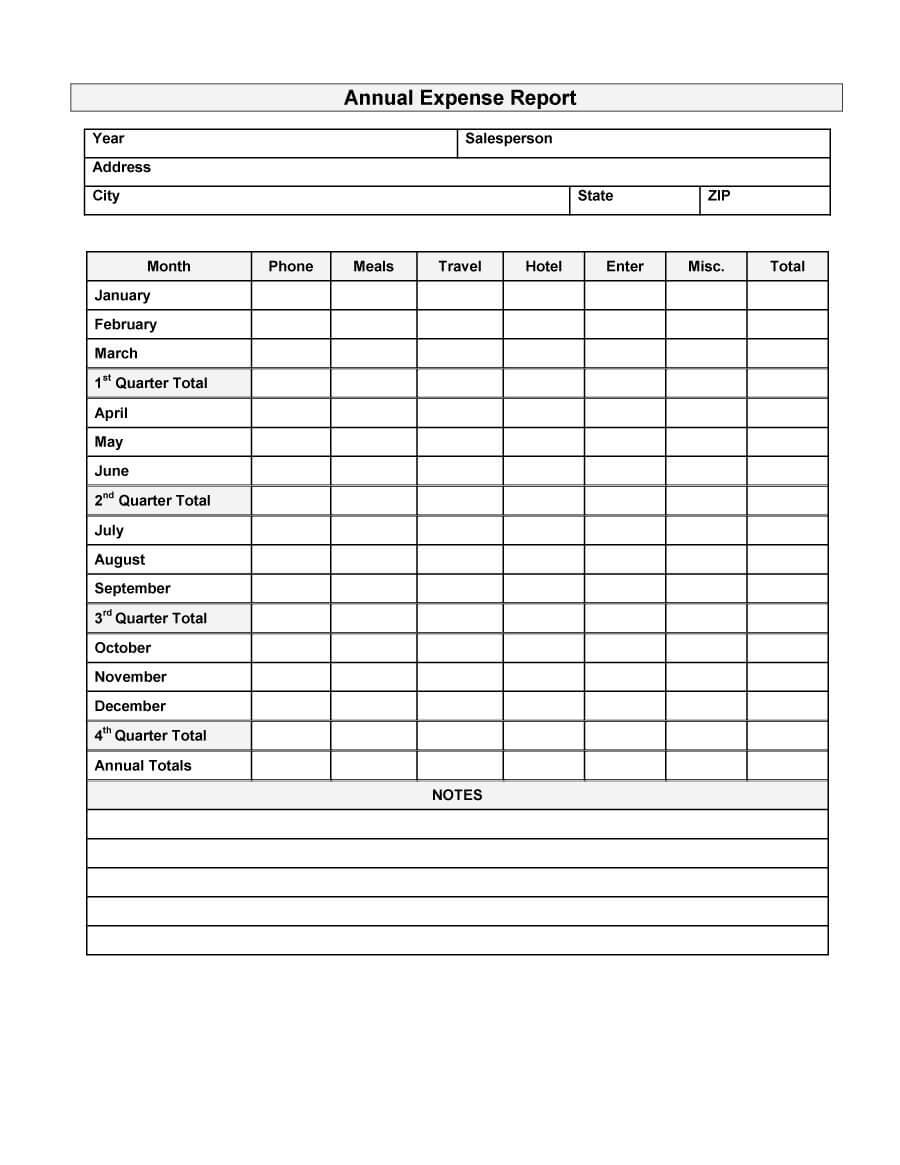 Free Monthly Household Expenses Spreadsheet Sample Expense With Regard To Quarterly Report Template Small Business