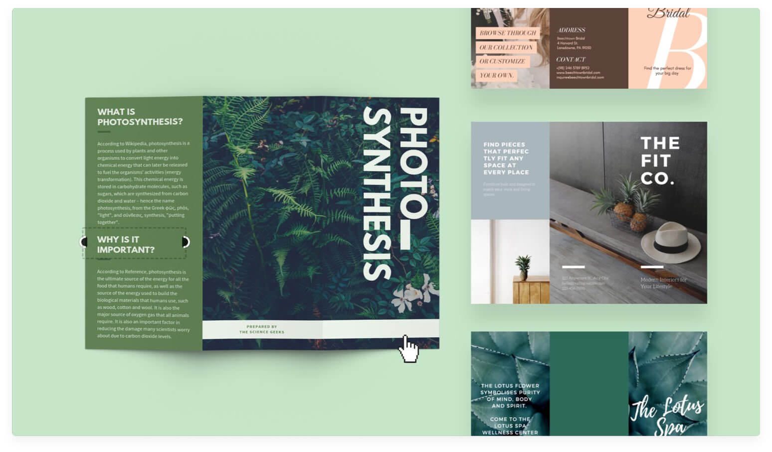 Free Online Brochure Maker: Design A Custom Brochure In Canva Pertaining To Double Sided Tri Fold Brochure Template