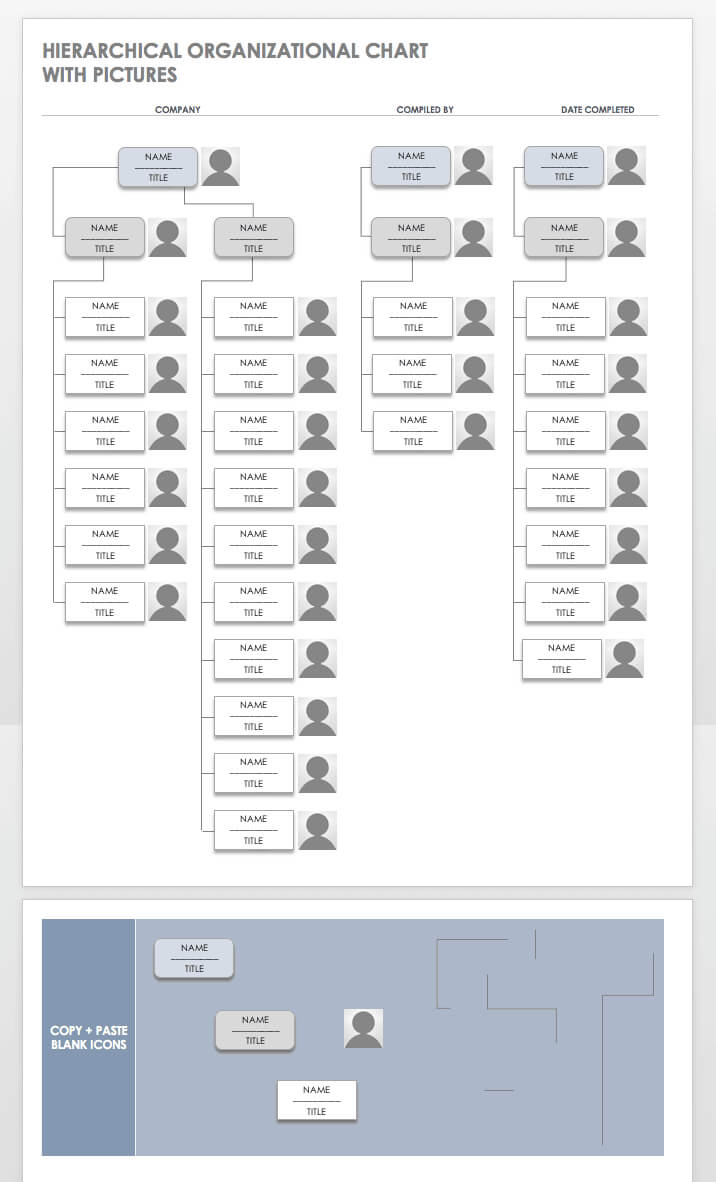 Free Organization Chart Templates For Word | Smartsheet Intended For Organization Chart Template Word