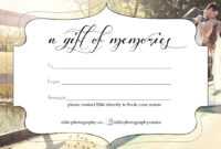 Free Photography Gift Certificate for Free Photography Gift Certificate Template