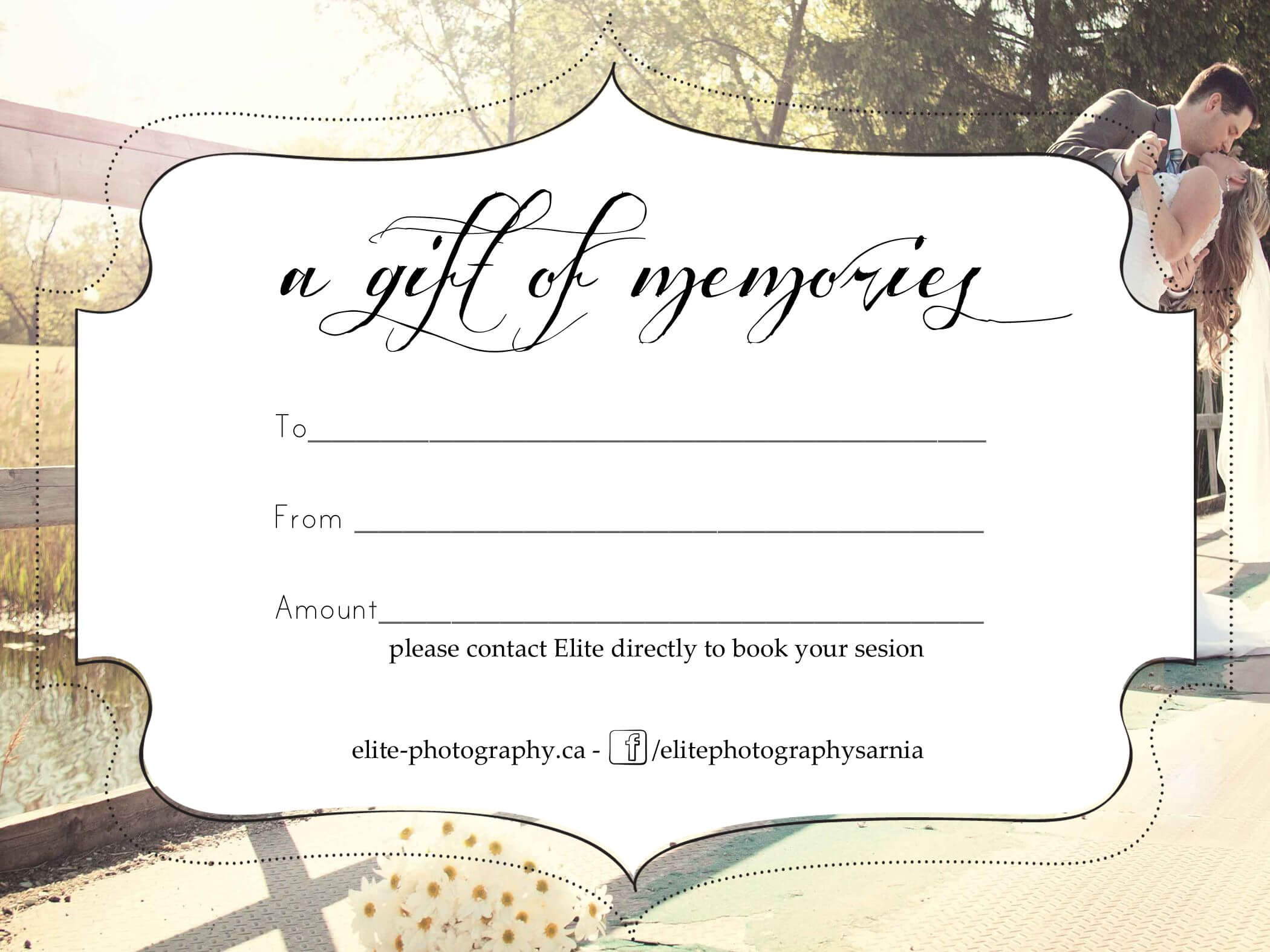 Free Photography Gift Certificate For Free Photography Gift Certificate Template