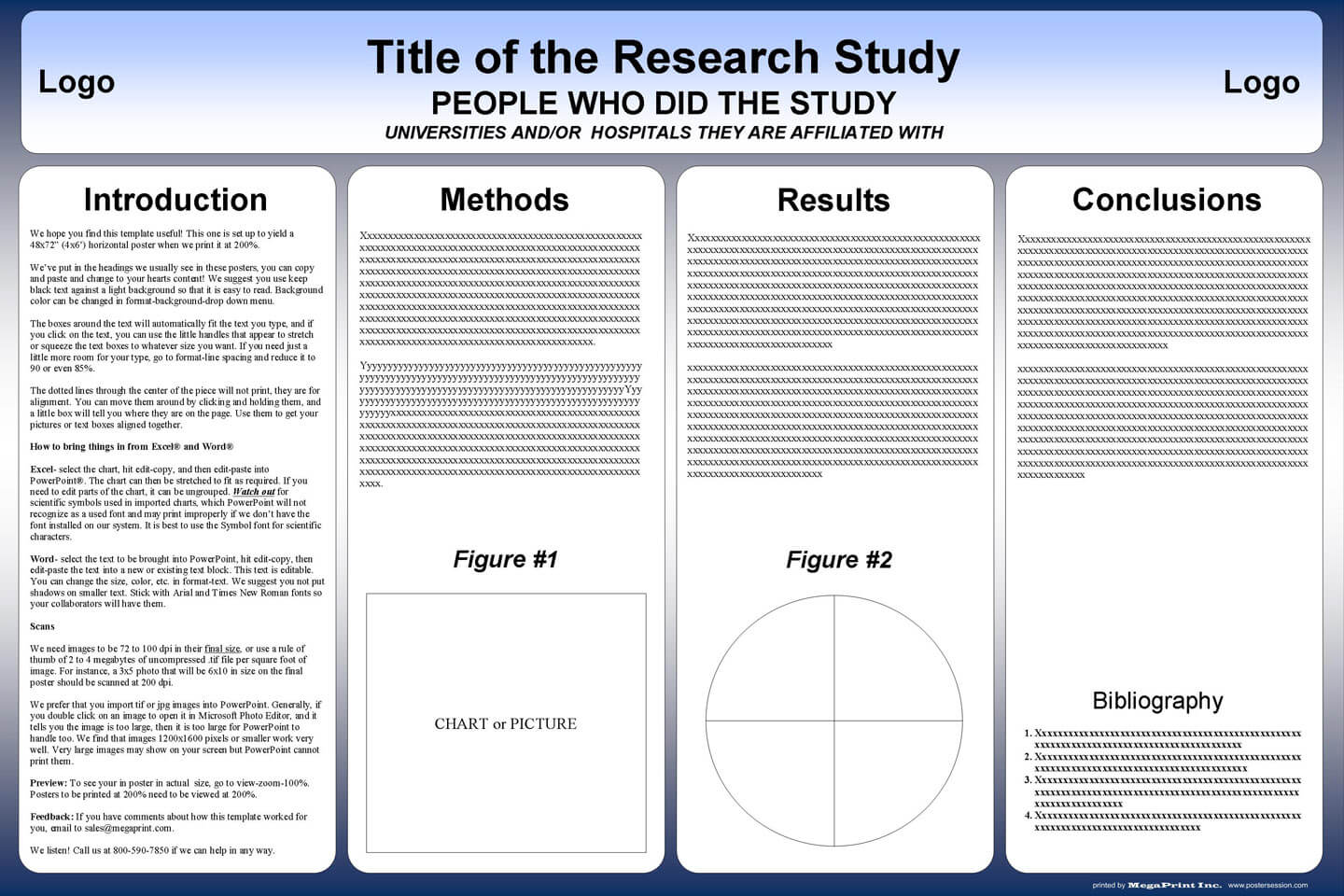 Free Powerpoint Scientific Research Poster Templates For Intended For Powerpoint Presentation Template Size