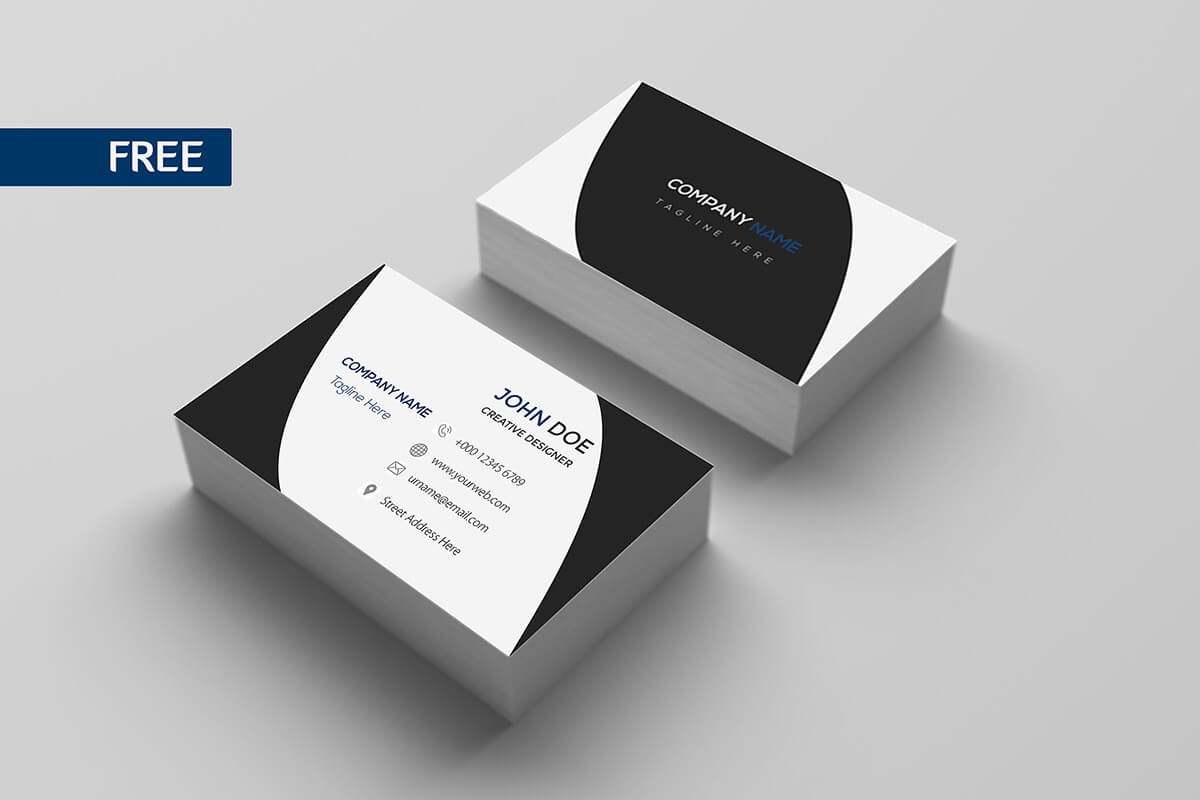 Free Print Design Business Card Template – Creativetacos Regarding Company Business Cards Templates