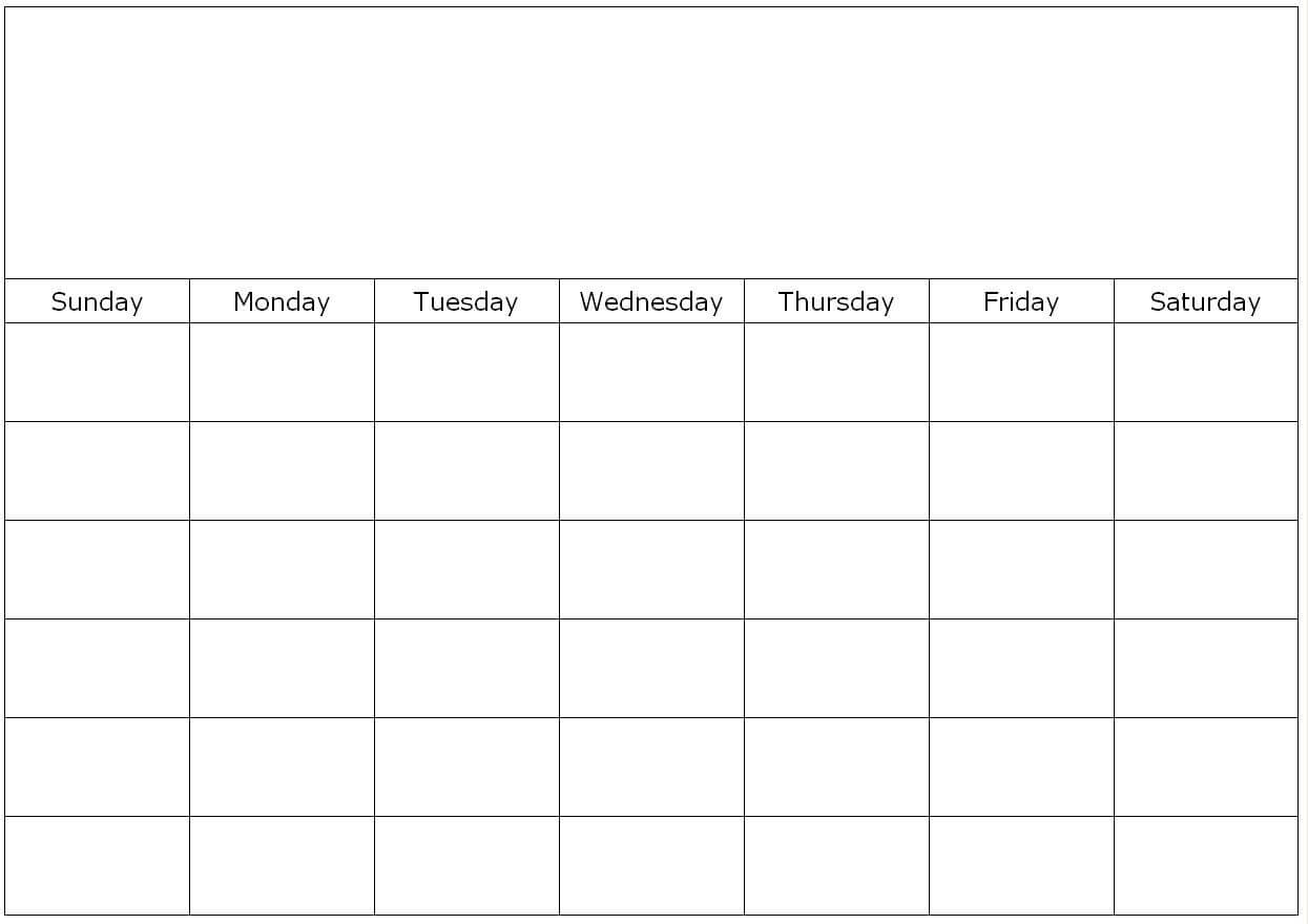Free Printable 1 Month Calendar | You Can Find This Calendar For Blank One Month Calendar Template