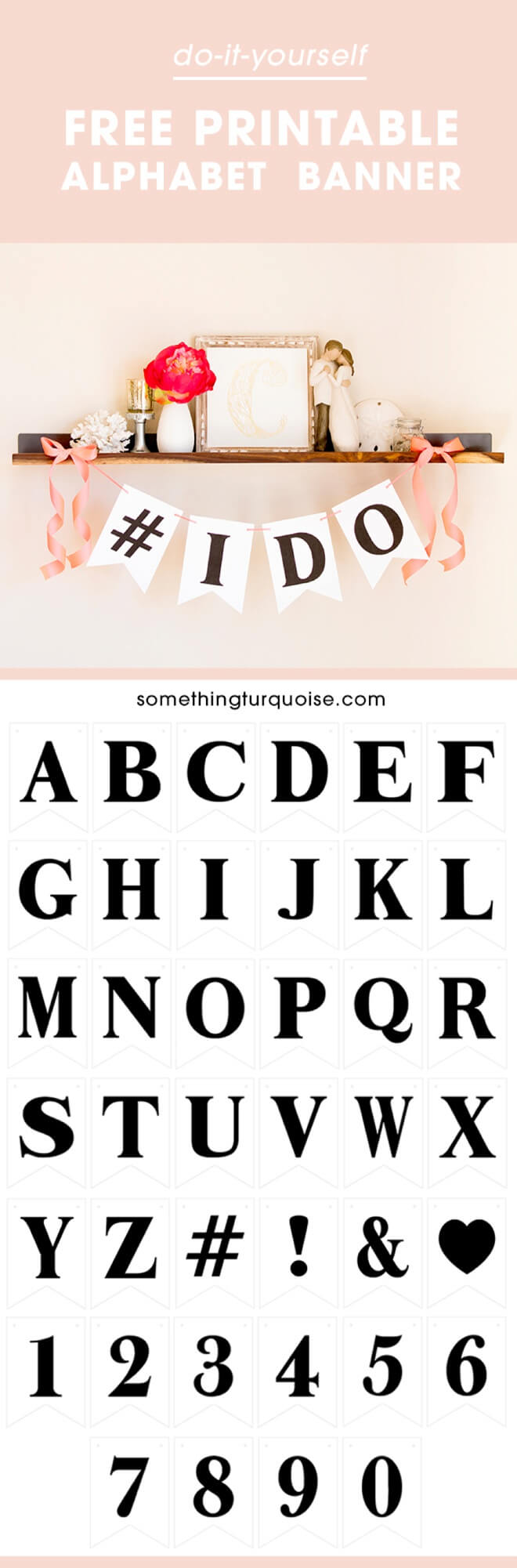 Free Printable Alphabet And Number Banner! Adorable! With Diy Banner Template Free