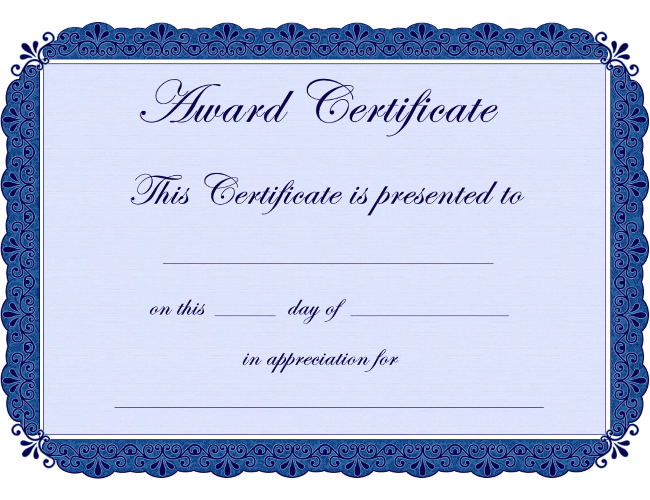 Free Printable Award Certificate Borders |  Award Throughout Free Printable Funny Certificate Templates