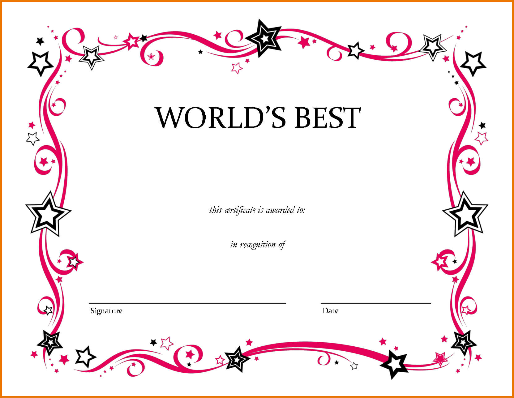 Free Printable Award Certificate Certificates For Elementary For Free School Certificate Templates