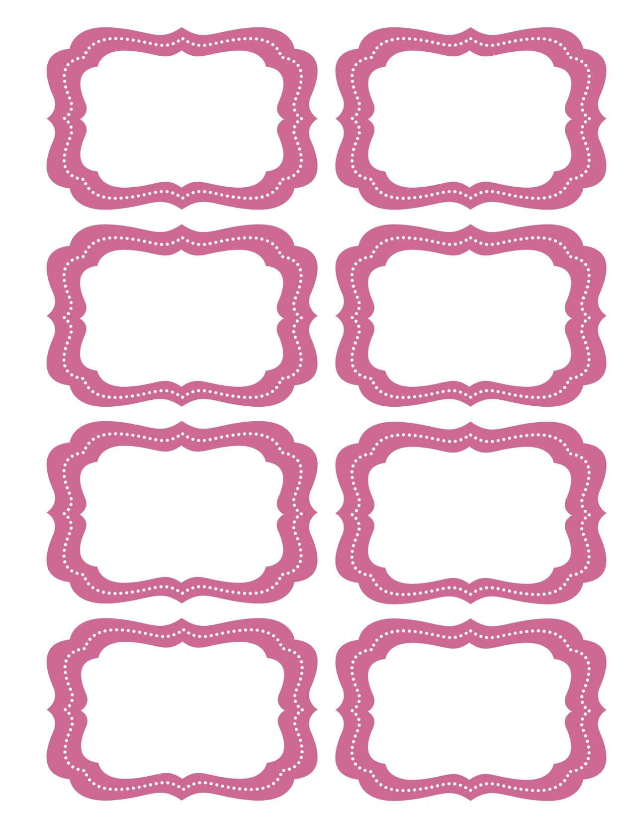 Free Printable Bag Label Templates | Candy Labels Blank Within Blank Luggage Tag Template