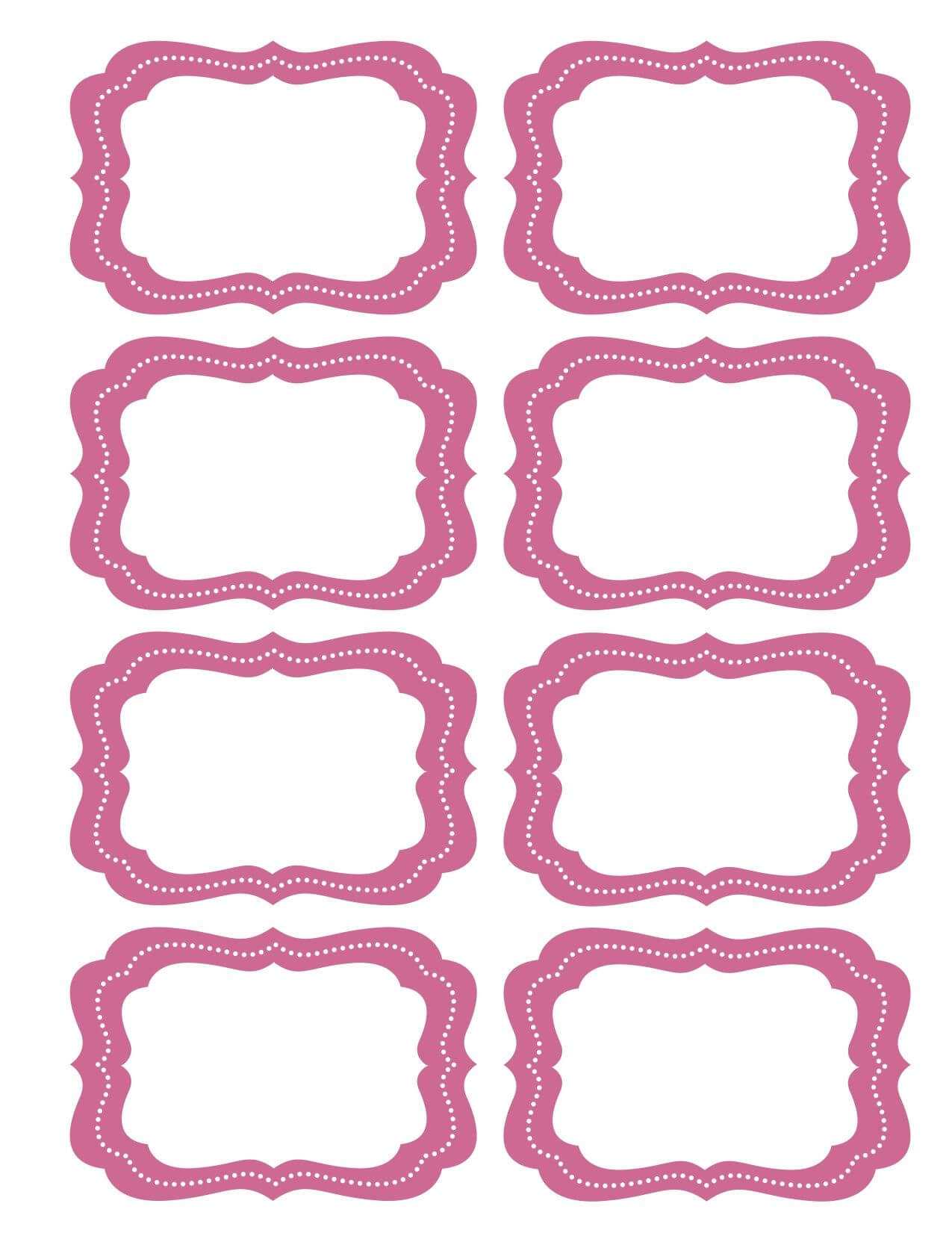 Free Printable Bag Label Templates | Candy Labels Blank Within Blank Luggage Tag Template