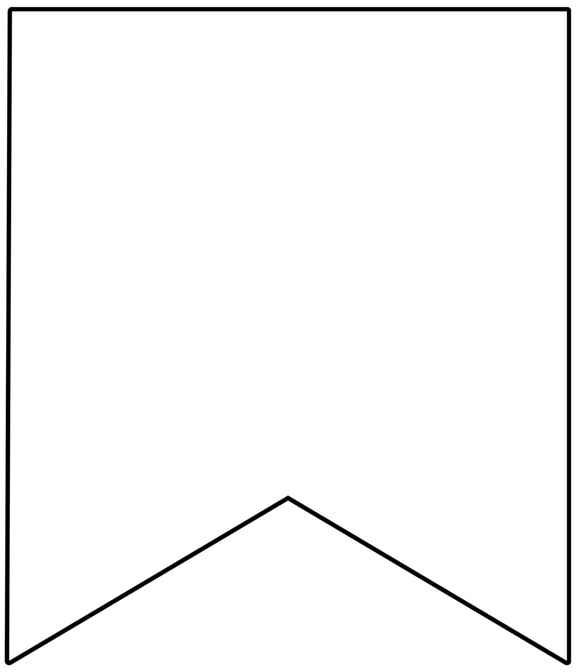 Free Printable Banner Templates {Blank Banners} Paper inside Triangle