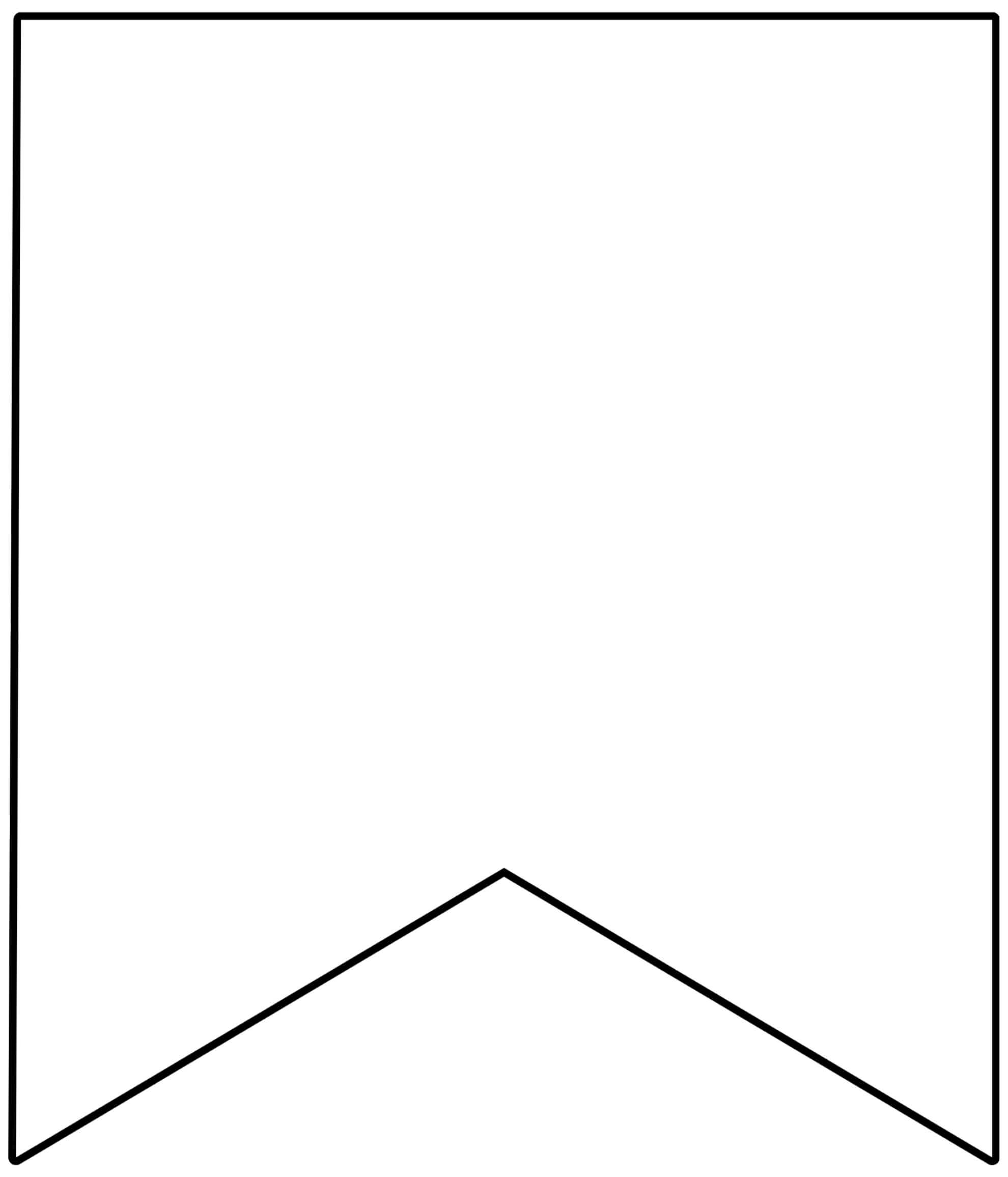 Free Printable Banner Templates {blank Banners} Paper Inside Triangle 222