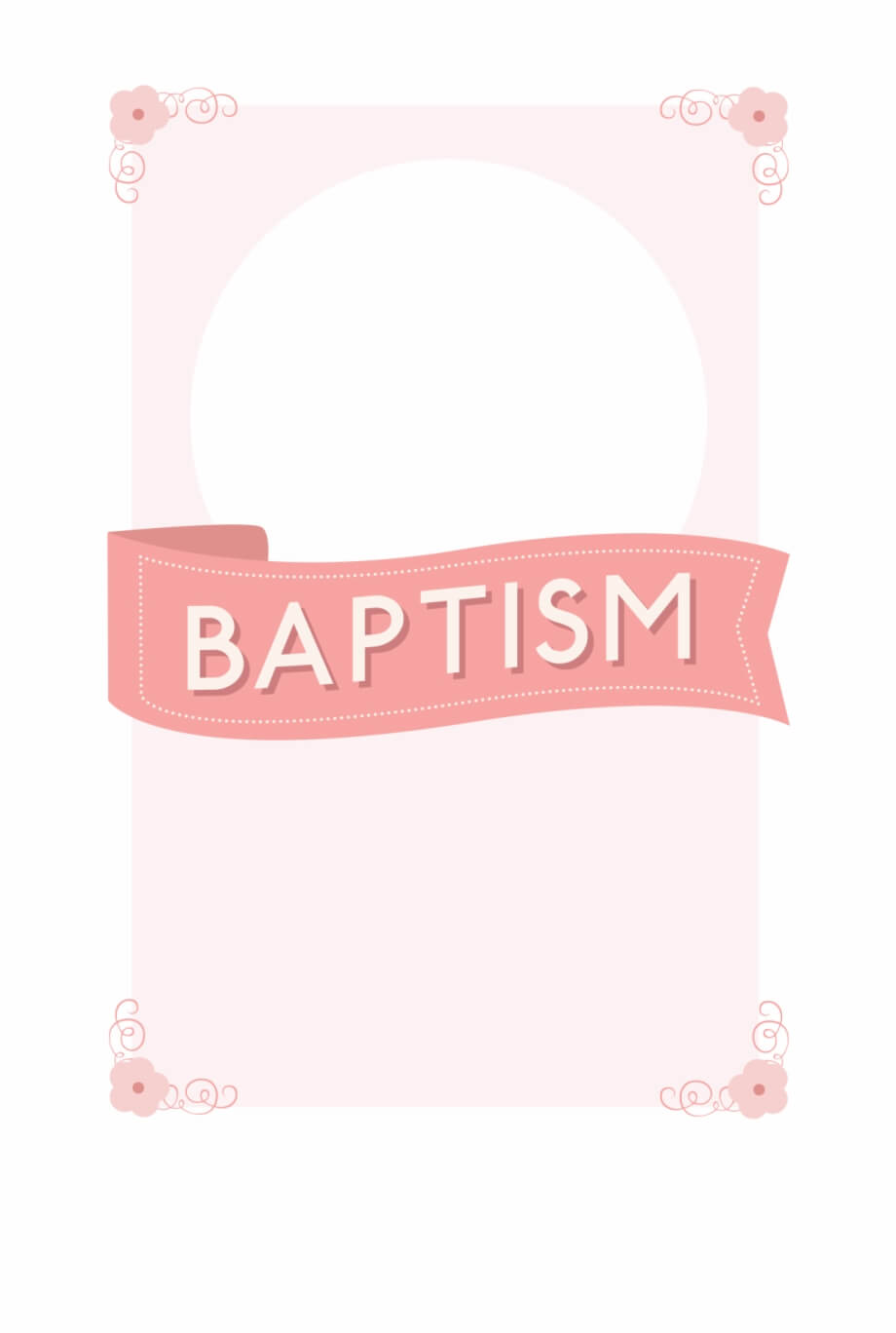 Free Printable Baptism & Christening Invitation Template For Christening Banner Template Free
