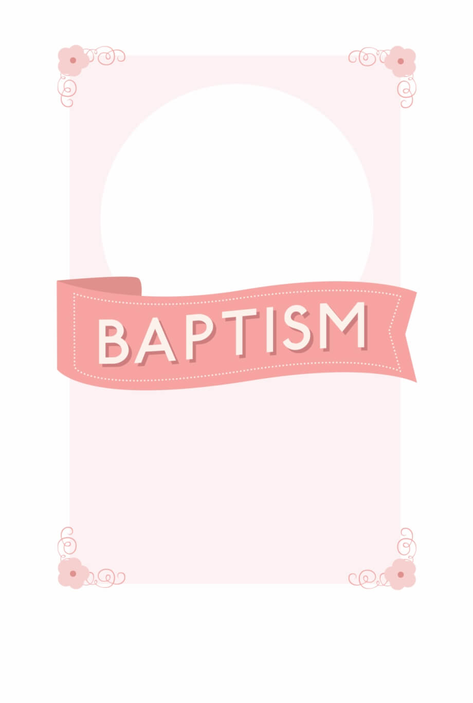 Free Printable Baptism & Christening Invitation Template With Blank Christening Invitation Templates