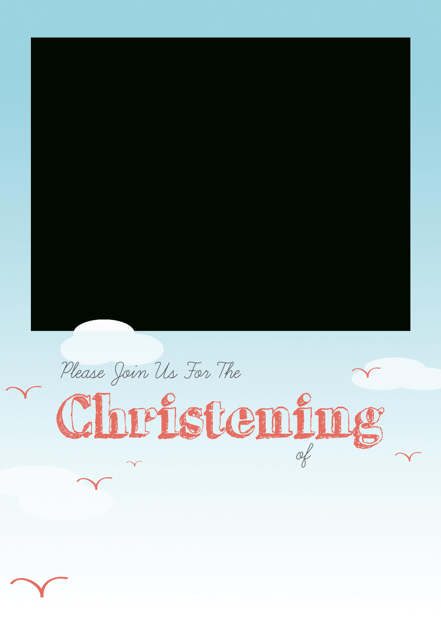 Free Printable Baptism Invitations Templates – Yupar Within Blank Christening Invitation Templates