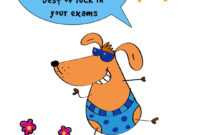 Free Printable Best Of Luck In Your Exams Greeting Card with Good Luck Card Templates
