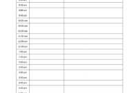 Free Printable Blank Daily Calendar | 181D Daily Appointment inside Printable Blank Daily Schedule Template