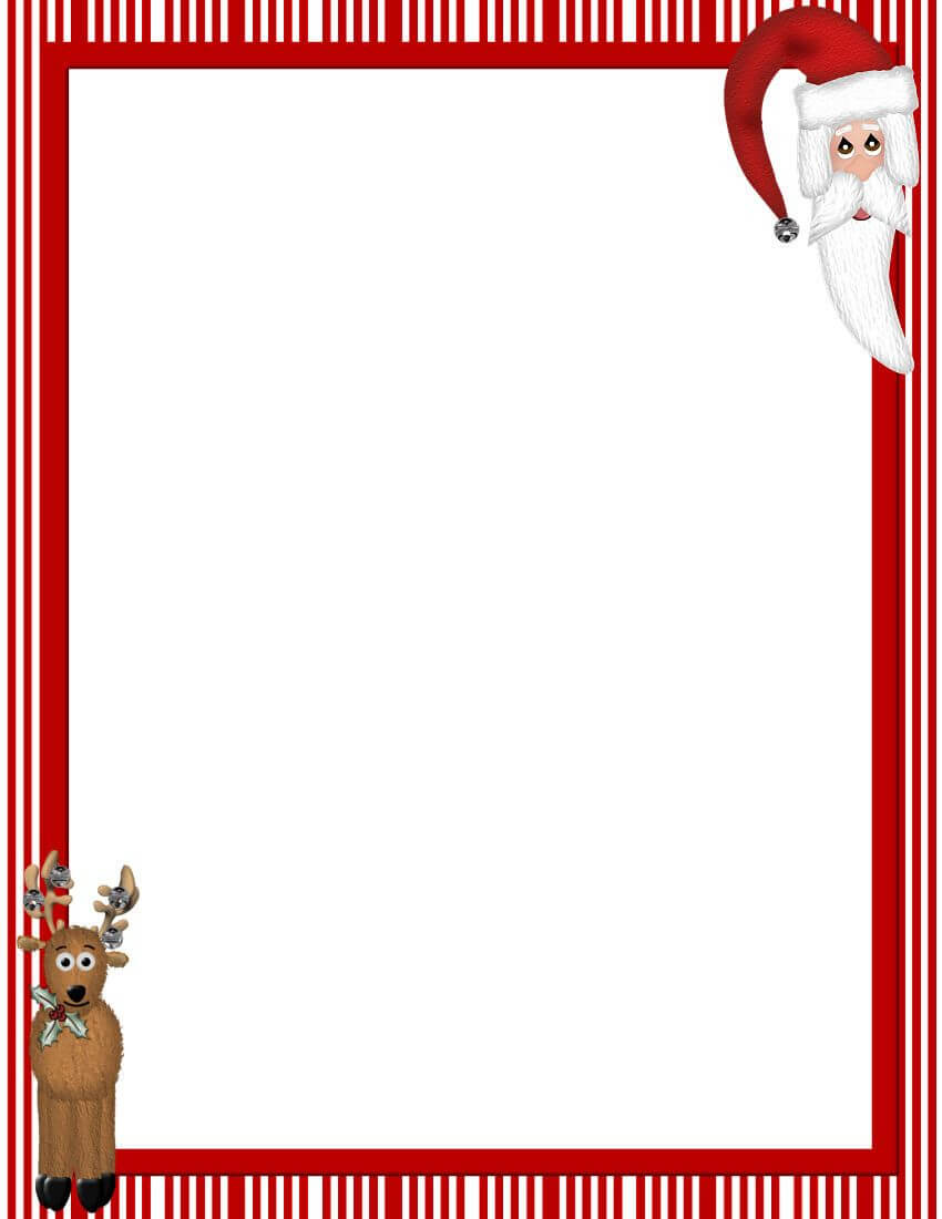 Free Printable Christmas Stationary Borders With Christmas Border Word Template