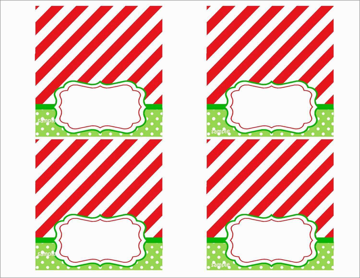 Free Printable Christmas Tent Cards – Festival Collections In Christmas Table Place Cards Template