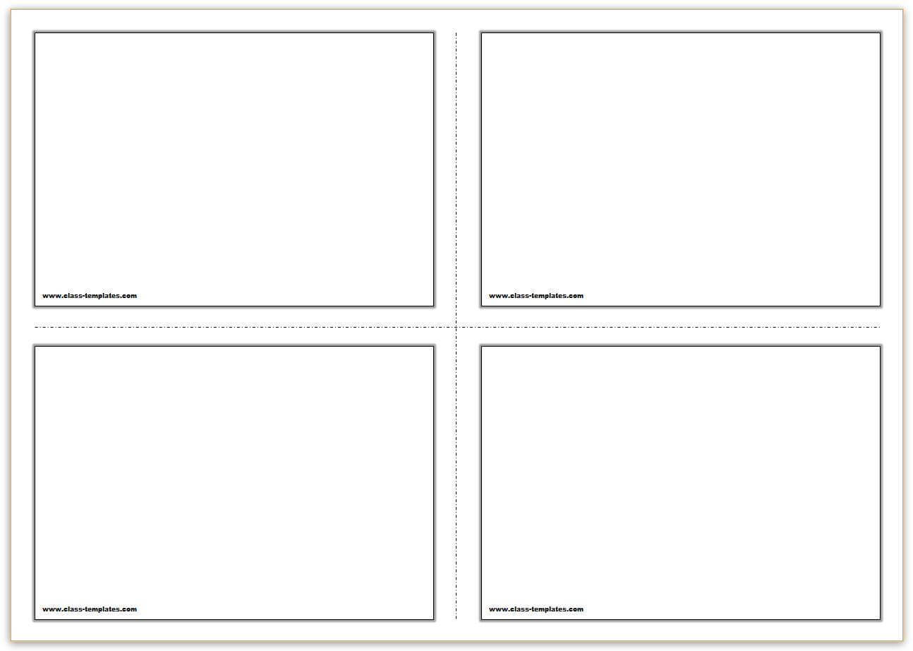 Free Printable Flash Cards Template Throughout Free Printable Blank Flash Cards Template