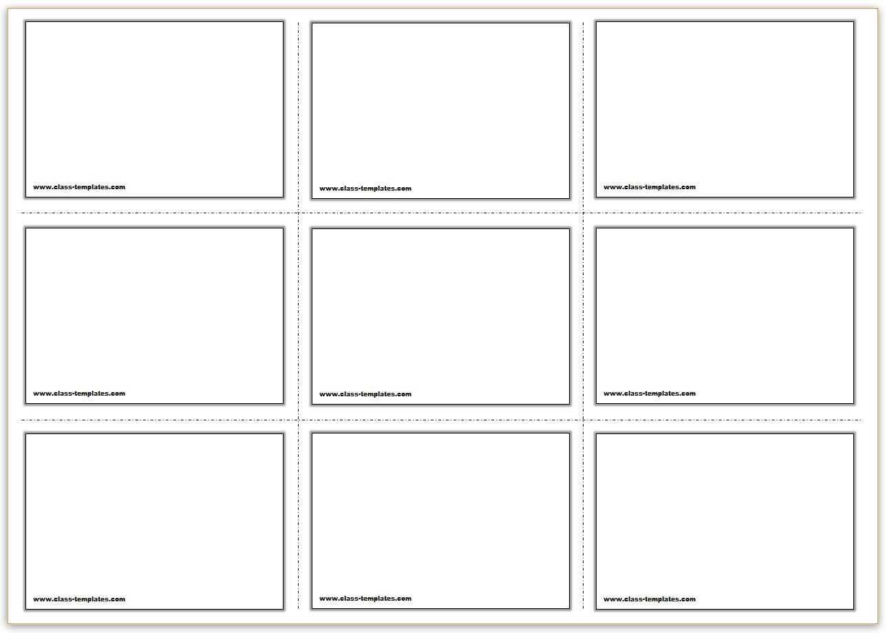 Free Printable Blank Flash Cards Template