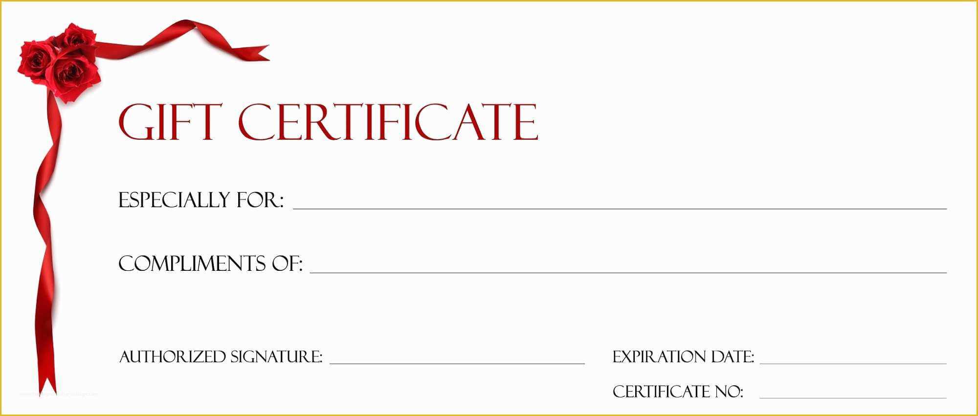 Free Printable Gift Certificate Template Pages Christmas In Salon Gift Certificate Template