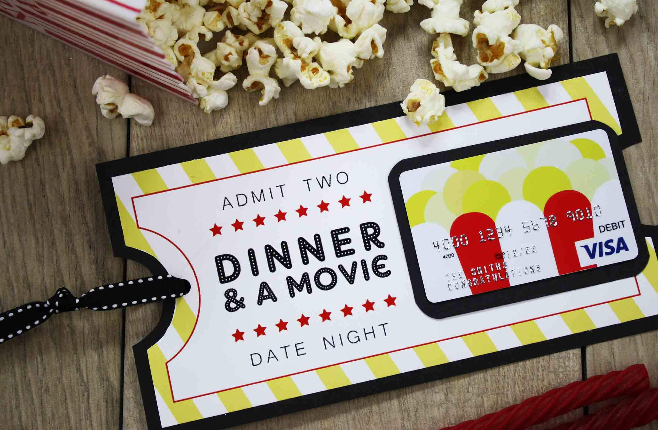 Free Printable} Give Date Night For A Wedding Gift | Diy Intended For Movie Gift Certificate Template