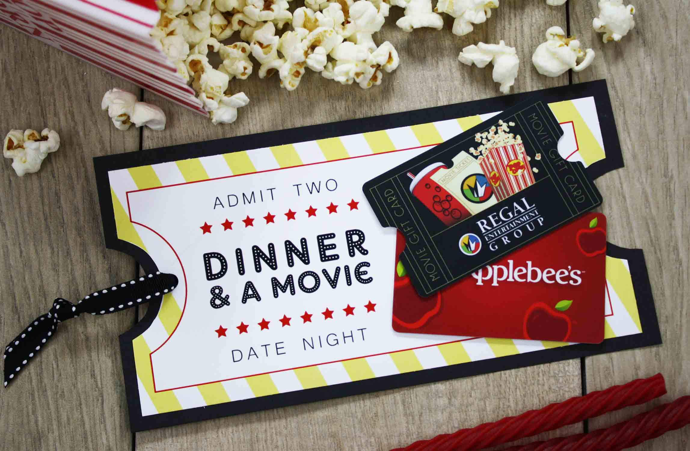 Free Printable} Give Date Night For A Wedding Gift | Gcg Regarding Movie Gift Certificate Template