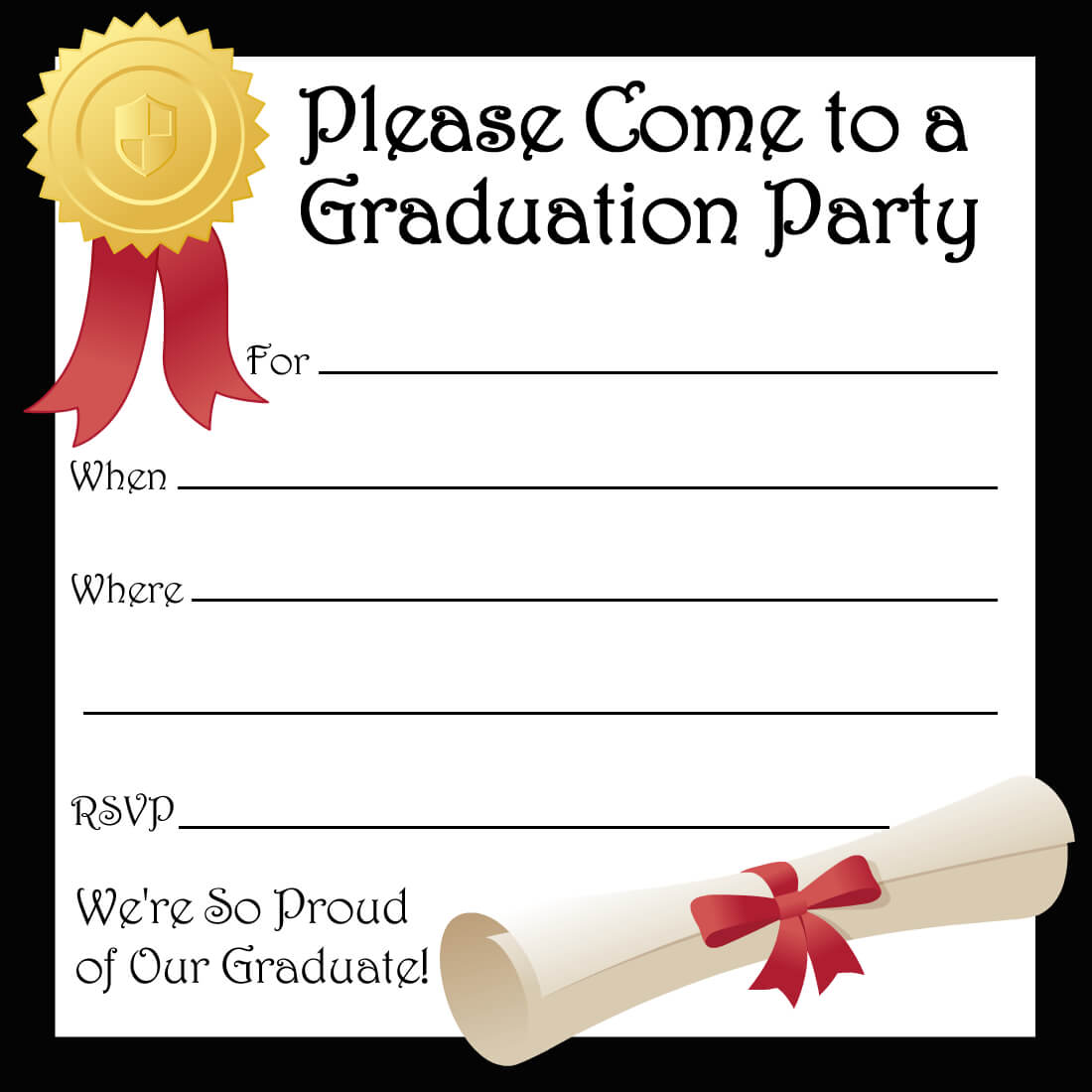 Free Printable Graduation Party Invitations | Free Printable Pertaining To Free Graduation Invitation Templates For Word