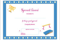Free Printable Gymnastics Awards | Download Them Or Print with Gymnastics Certificate Template