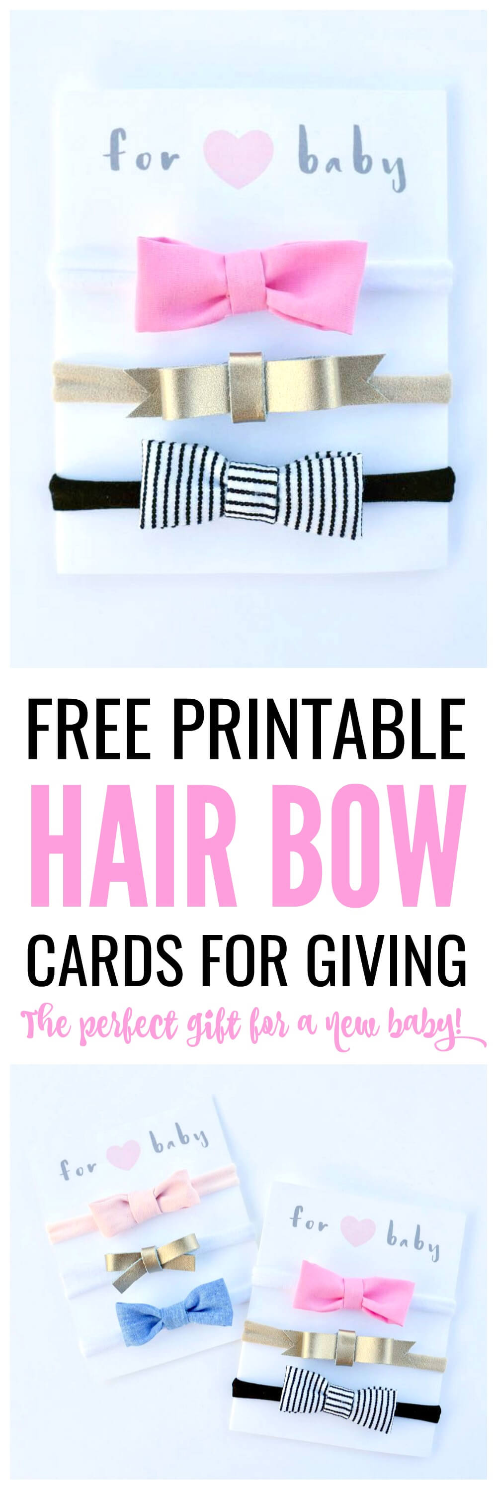 Free Printable Hair Bow Cards For Diy Hair Bows And Inside Headband Card Template