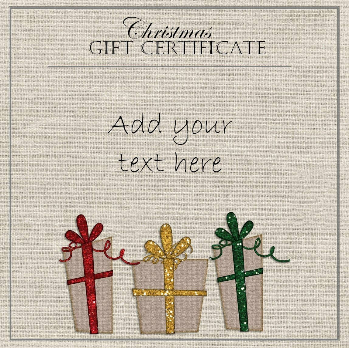 Free Printable Holiday Gift Certificates Christmas Vouchers Throughout Free Christmas Gift Certificate Templates