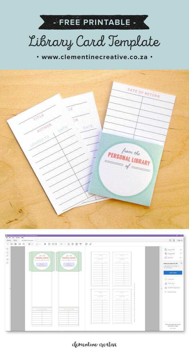 Free Printable Library Cards | Library Card, Library For Library Catalog Card Template