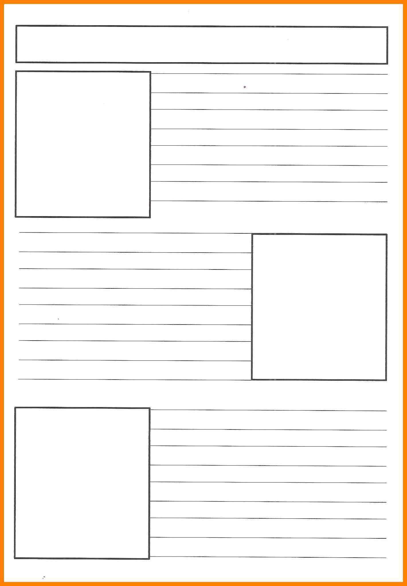 Free Printable Newspaper Template | Printable Templates With Blank Newspaper Template For Word