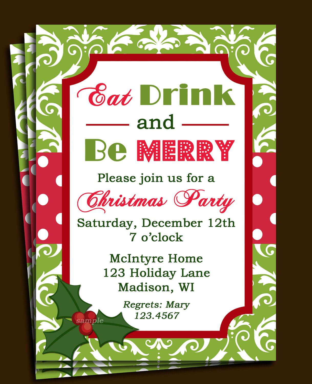 Free Printable Office Christmas Party Invitations For Free Christmas Invitation Templates For Word