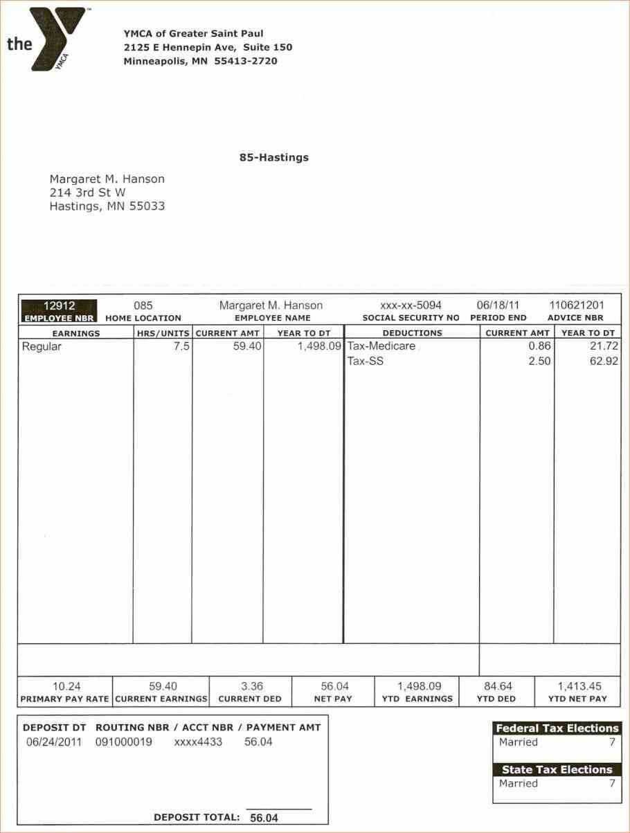 Free Printable Pay Stub Template Canada Check Templates With Regard To Blank Pay Stub Template Word