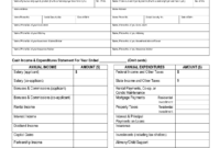 Free Printable Personal Financial Statement | Blank Personal inside Blank Personal Financial Statement Template