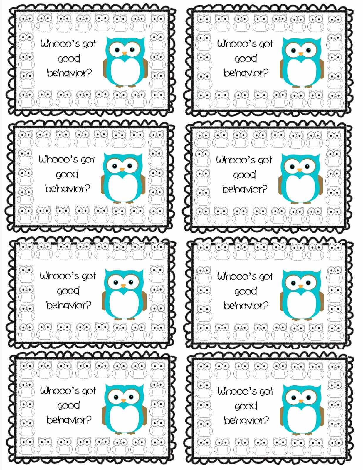 Free Printable Punch Card Template And Whooo S Got Good In Free Printable Punch Card Template