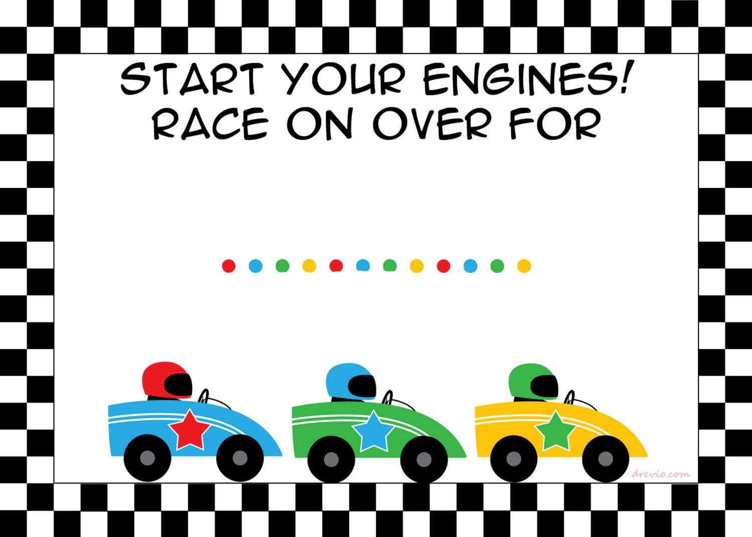 Free Printable Race Car Birthday Party Invitations – Updated Regarding Cars Birthday Banner Template