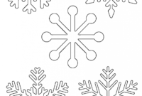 Free Printable Snowflake Templates – Large &amp; Small Stencil in Blank Snowflake Template