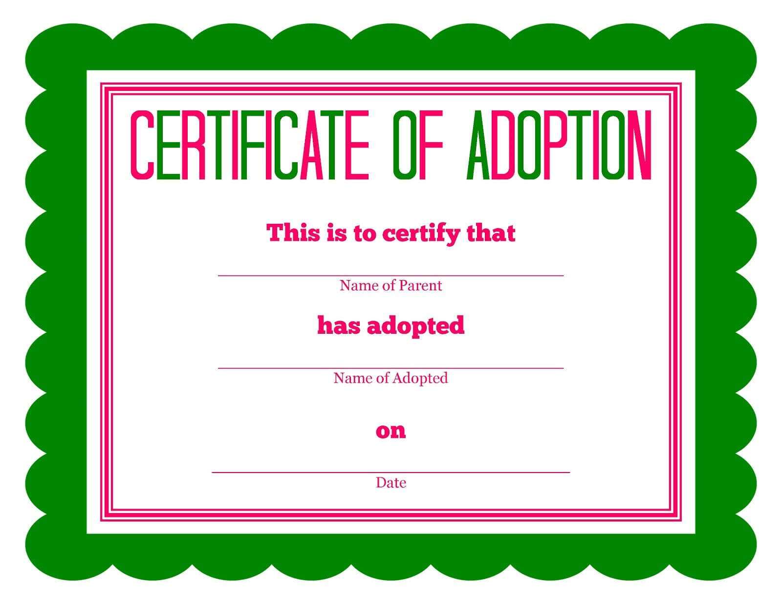 Blank Adoption Certificate Template Thegreenerleithsocial blank-adoption-certificate-template-thegreenerleithsocial