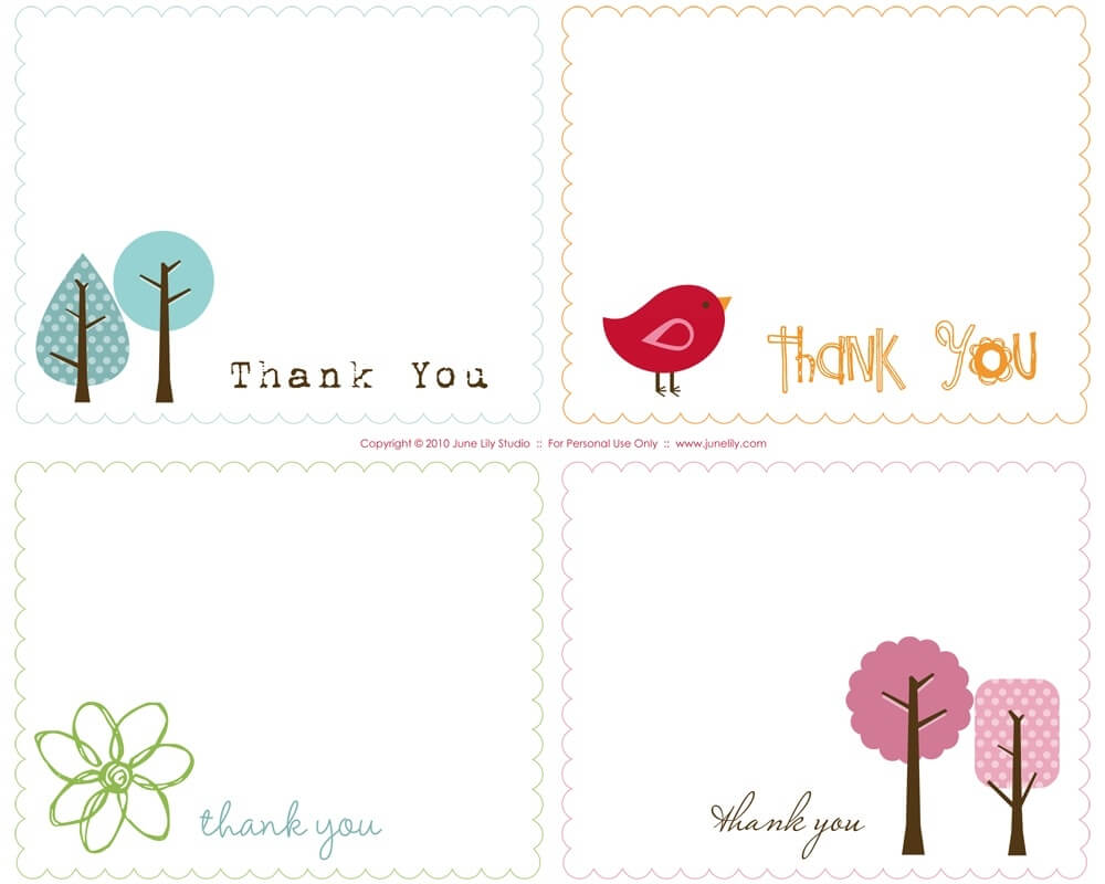 Free Printable Thank You Card Template | Website Templates Pertaining To Free Printable Thank You Card Template